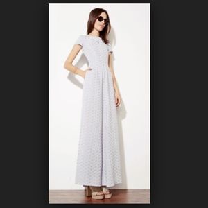 Reformation Eyelet Cap Sleeve Dress